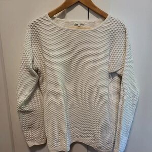 Tom Tailor White Textured Knit Top